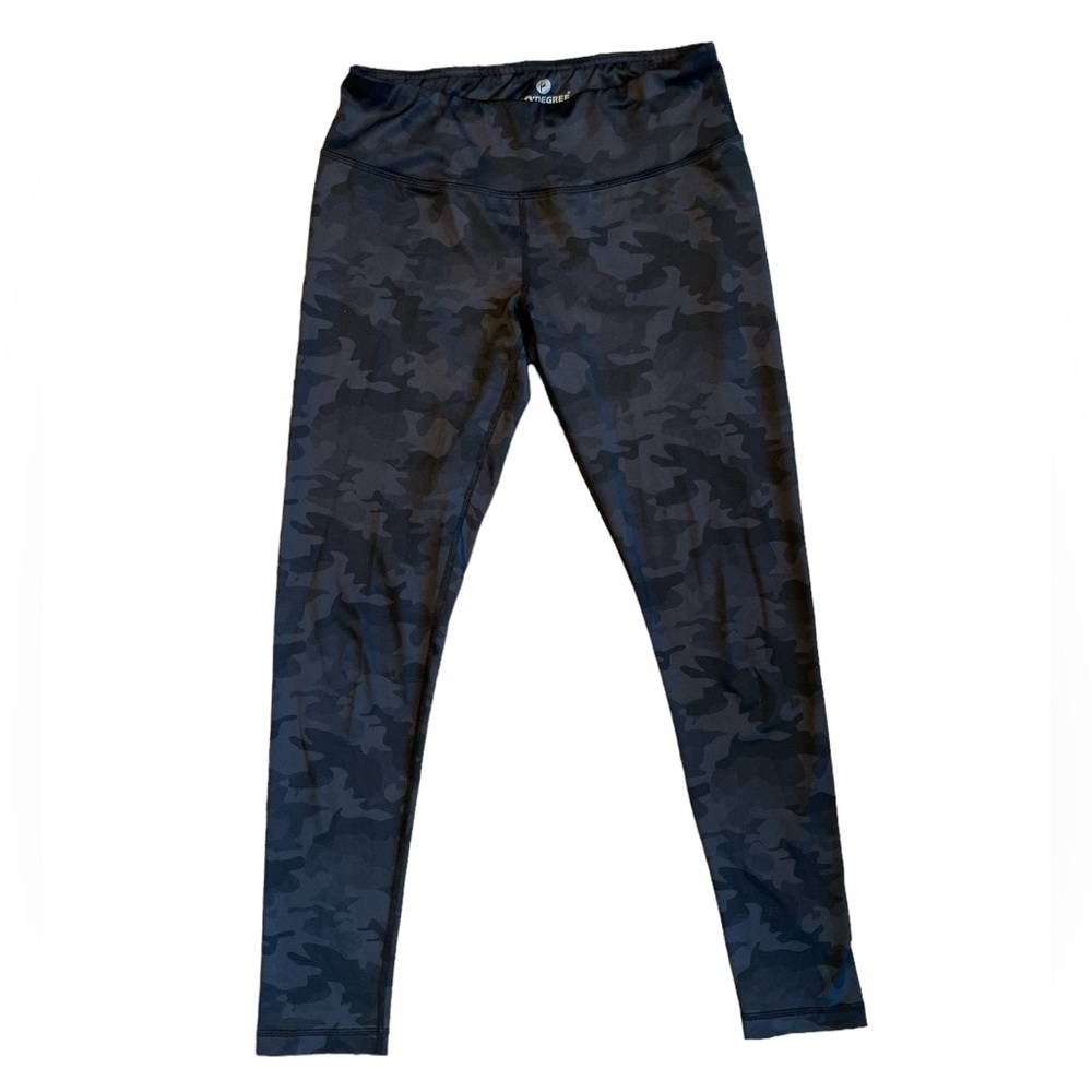 Black and Grey Camo Leggings - 90 Degree By Reflex. Size Medium